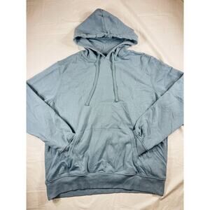 Goodfellow & Co Mens XL Blue Pullover Hoodie Fleece Lined Casual Sweatshirt